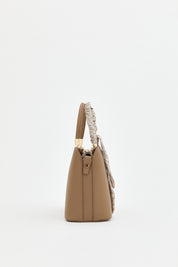 Tote Bag with Scarf - Mink