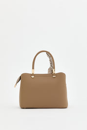Tote Bag with Scarf - Mink