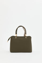 Fularlı Tote Çanta - Yeşil