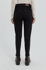 Gabardin Dar Paça Pantolon - Siyah