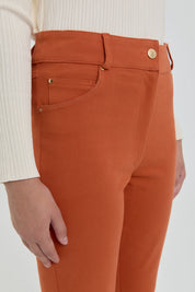 Gabardin Dar Paça Pantolon - Turuncu