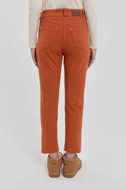 Gabardin Dar Paça Pantolon - Turuncu