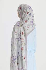 Garden Cotton Modal Shawl - Powder