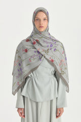 Garden Cotton Modal Shawl - Stone