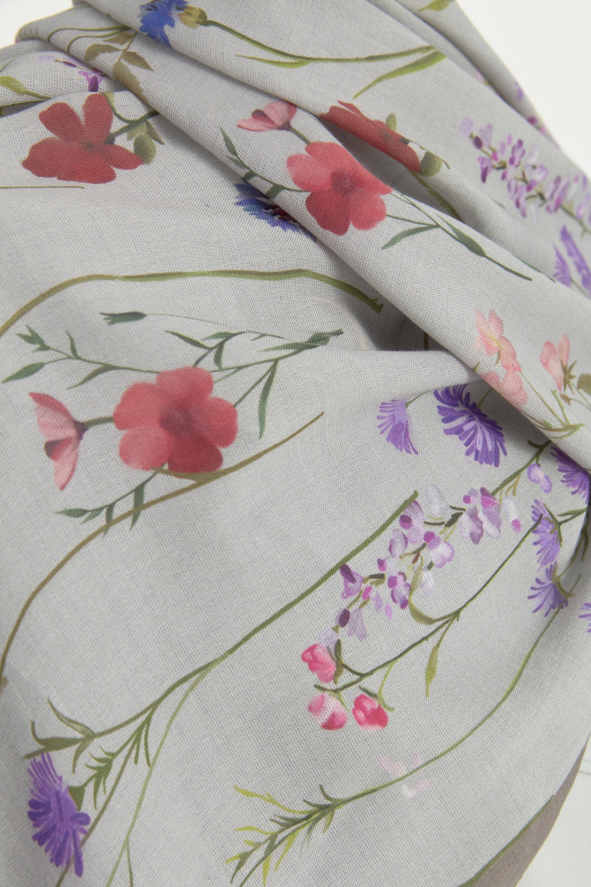 Garden Cotton Modal Shawl - Stone