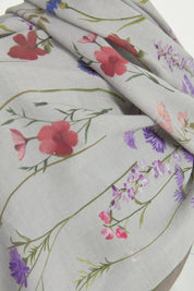 Garden Cotton Modal Shawl - Stone