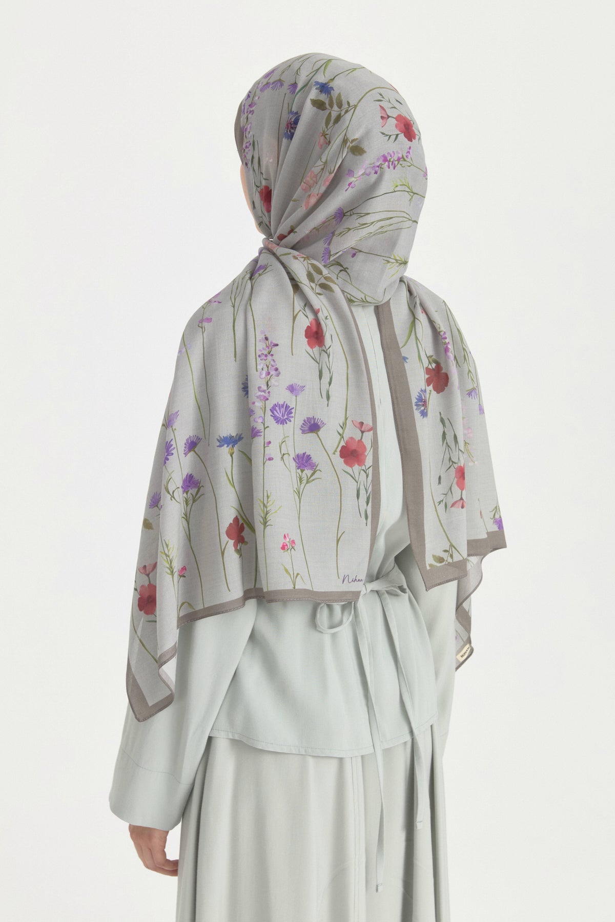 Garden Cotton Modal Shawl - Stone
