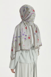 Garden Cotton Modal Shawl - Stone