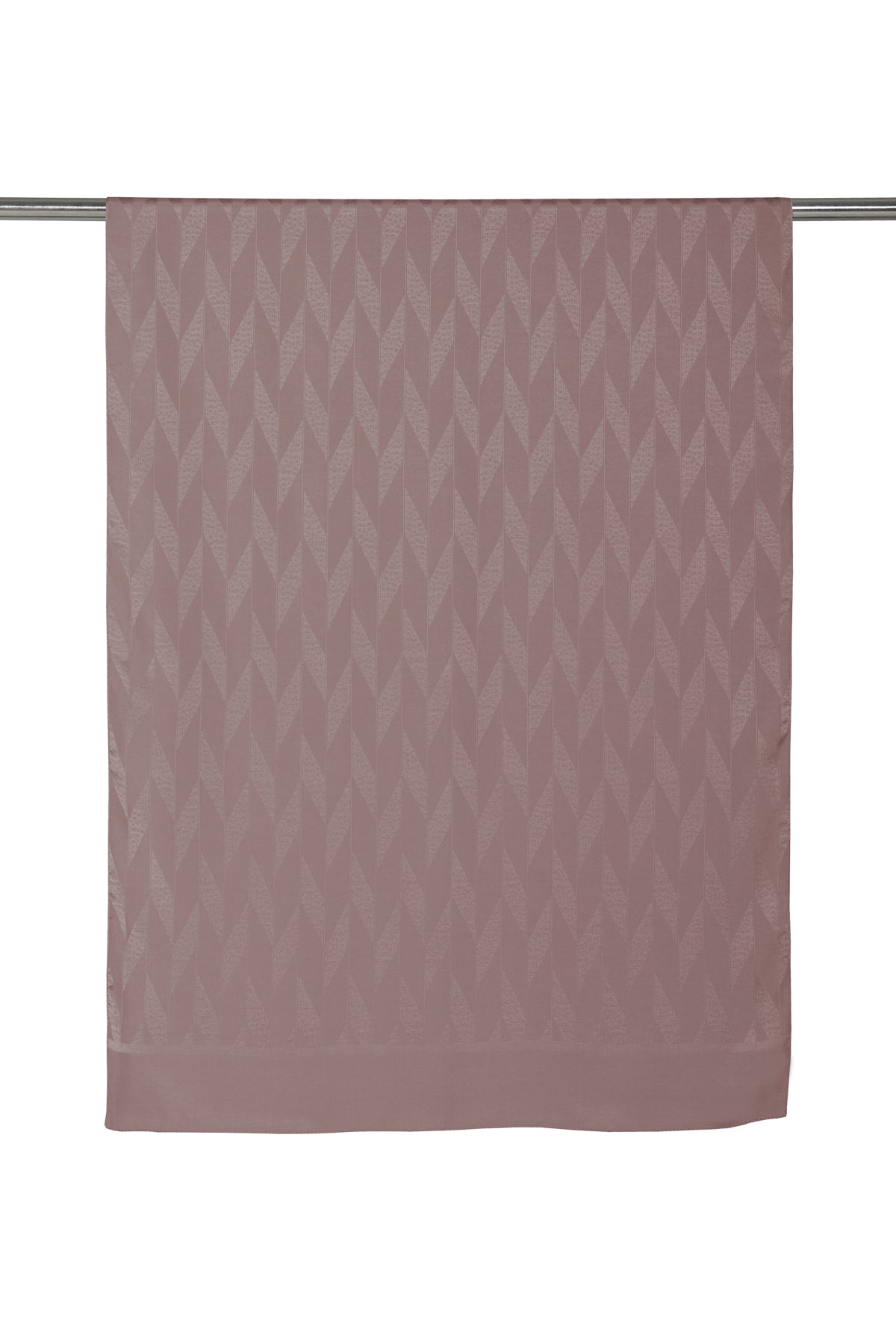 Geometric Pattern Modal Scarf - Dark Brown
