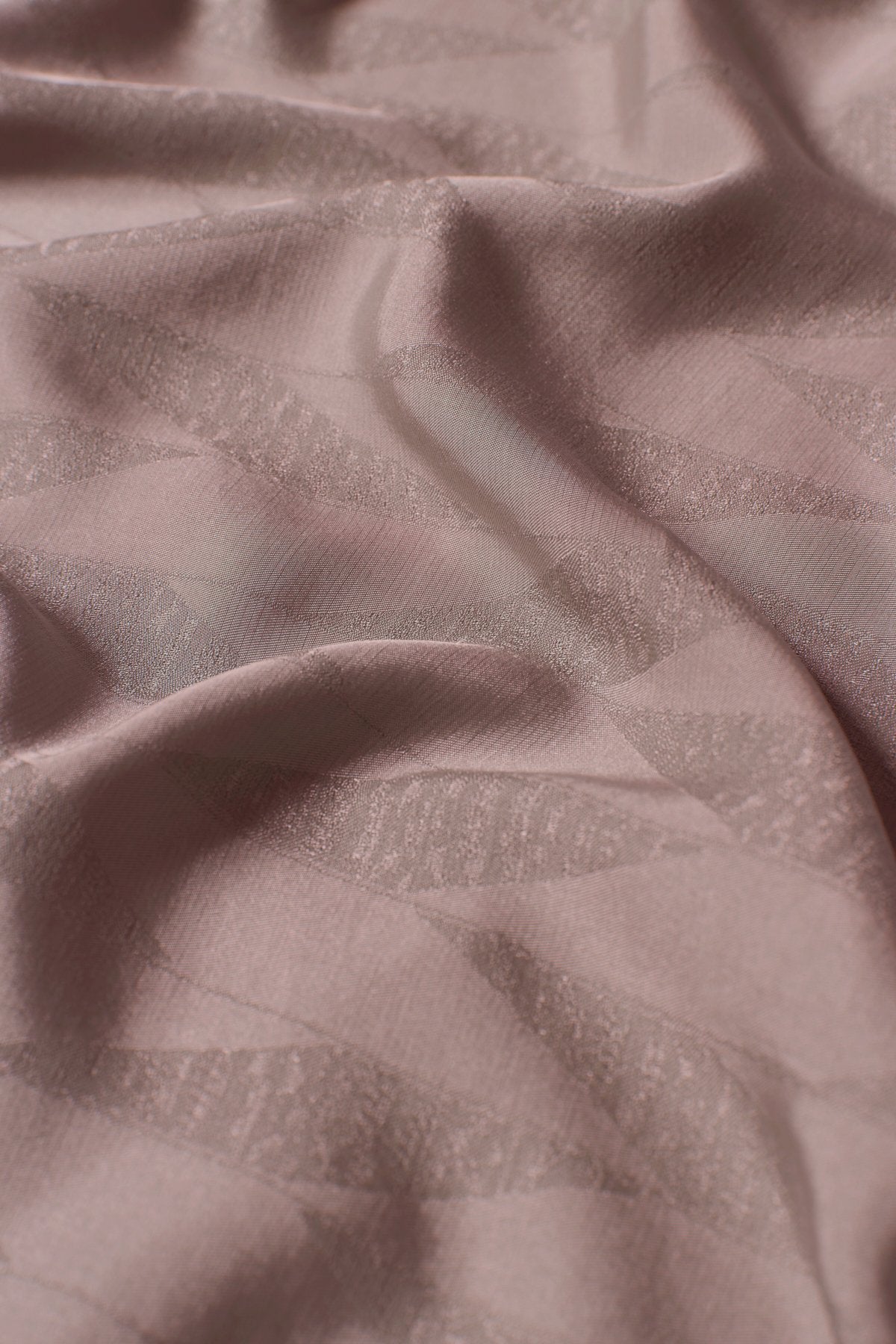 Geometric Pattern Modal Scarf - Dark Brown
