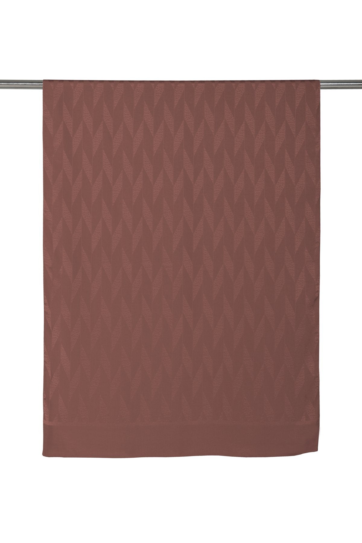 Geometric Pattern Modal Scarf - Coffee