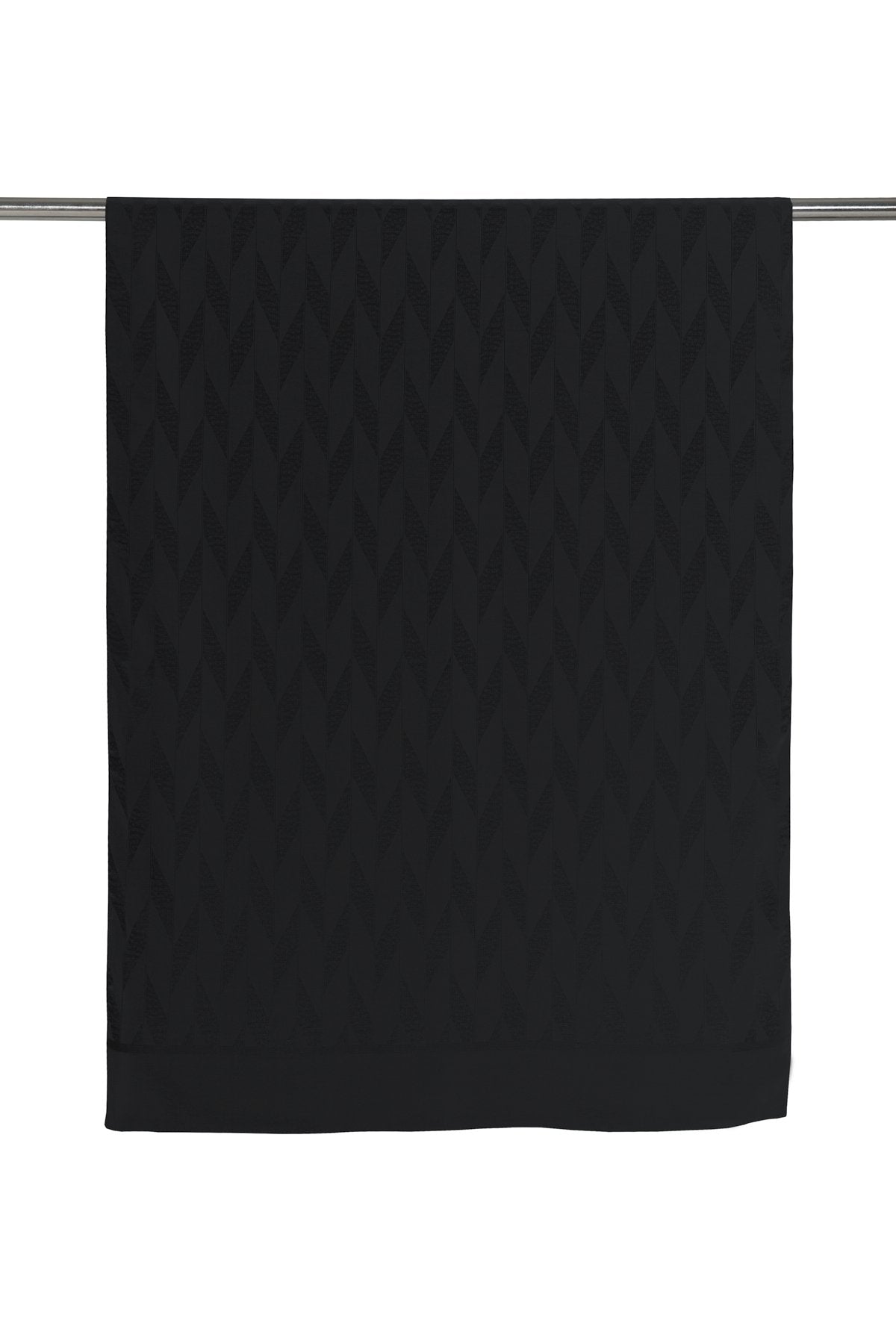 Geometric Pattern Modal Scarf - Black