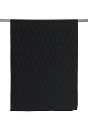 Geometric Pattern Modal Scarf - Black