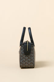 Gold Detail Handbag - Croco Black