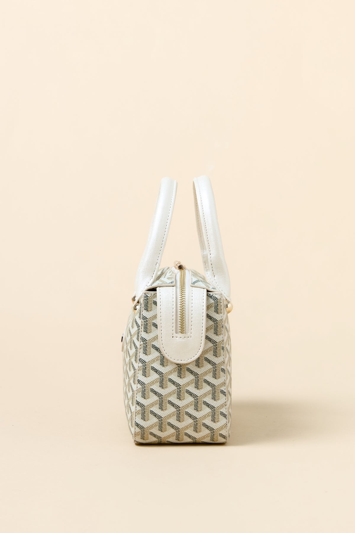 Gold Detailed Handbag - Mother-of-Pearl