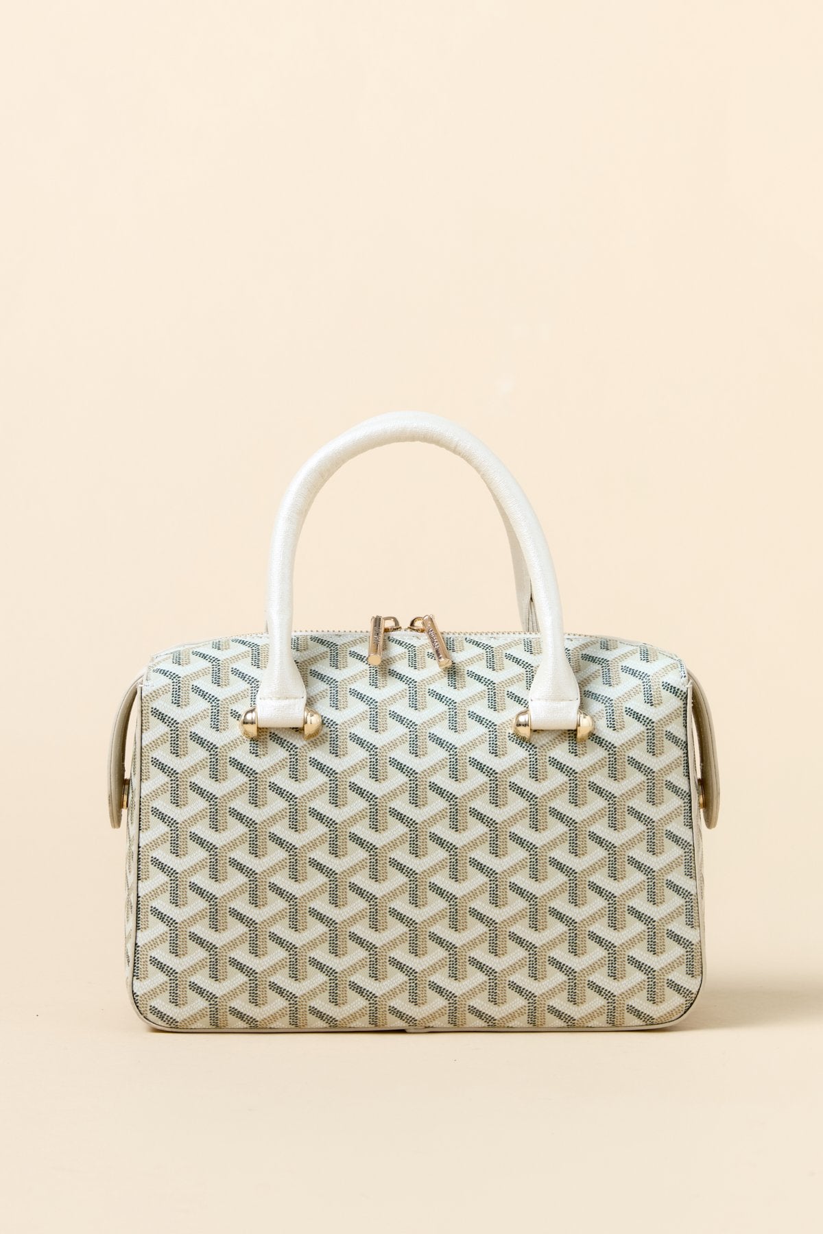 Gold Detailed Handbag - Mother-of-Pearl