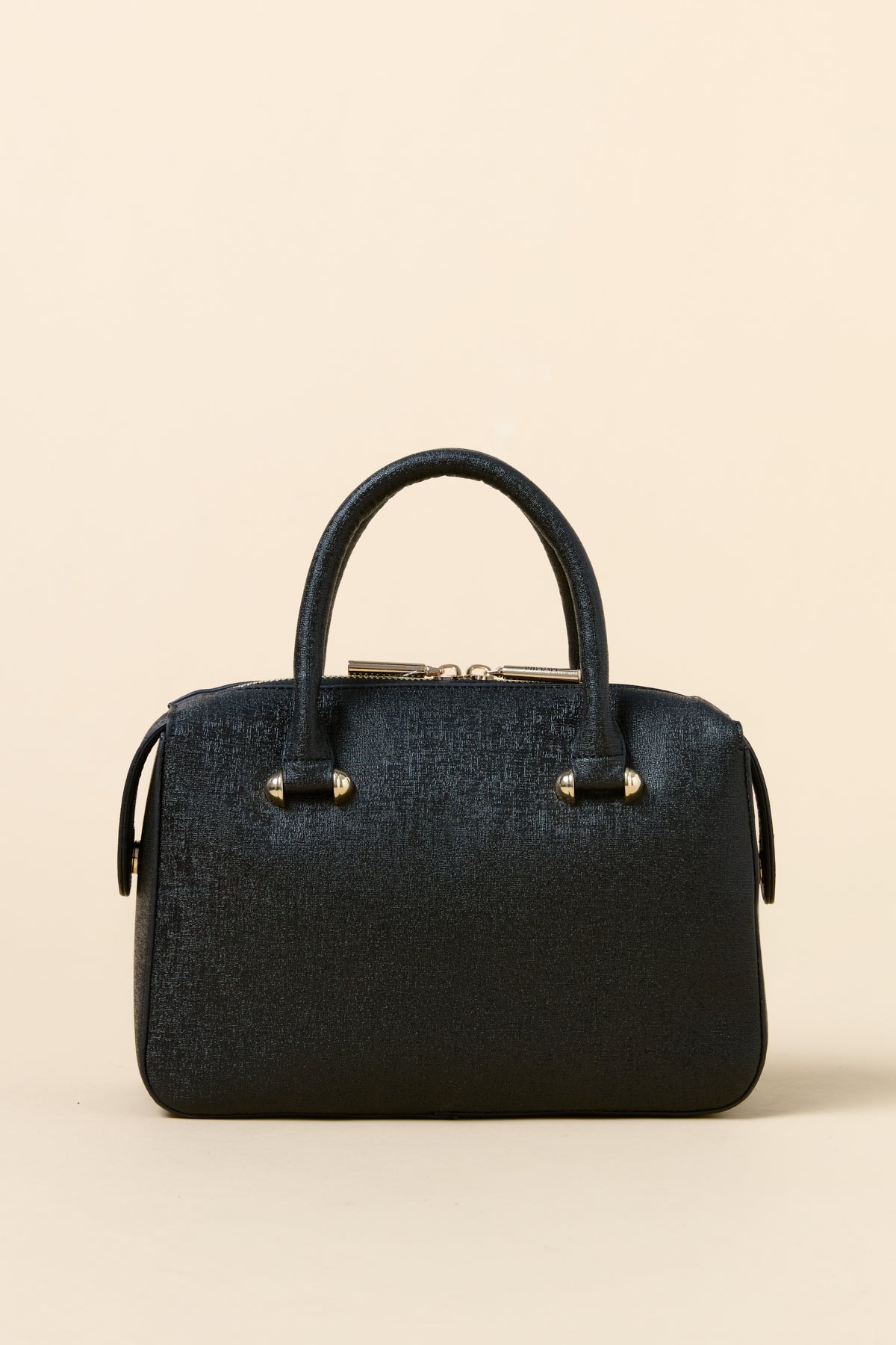 Gold Detail Handbag - Black