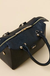 Gold Detail Handbag - Black