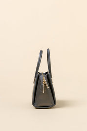 Gold Detaylı Satchel Çanta - Antrasit