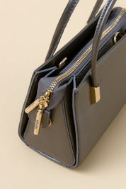 Gold Detaylı Satchel Çanta - Antrasit