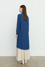 Collared Basic Tunic - Indigo