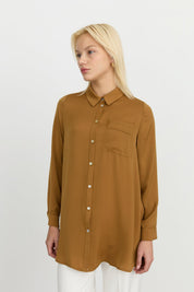 Shirt Collar Tunic - Camel