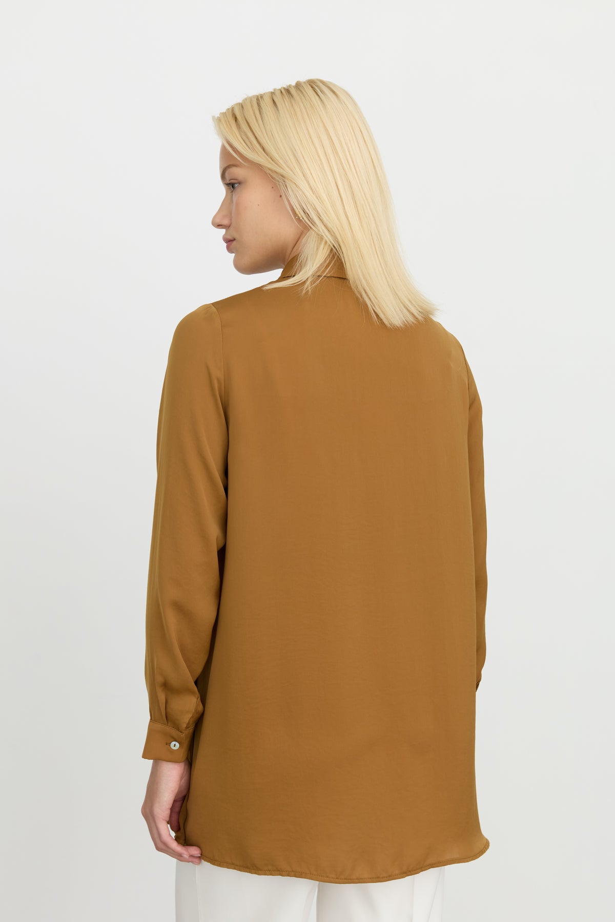 Shirt Collar Tunic - Camel