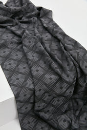 Graphic Pattern Scarf - Grey