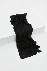 Graphic Pattern Scarf - Black
