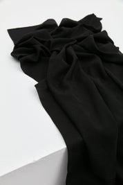 Graphic Pattern Scarf - Black