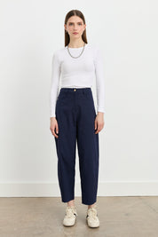 Havuç Kanvas Denim Pantolon - Lacivert