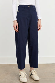 Havuç Kanvas Denim Pantolon - Lacivert