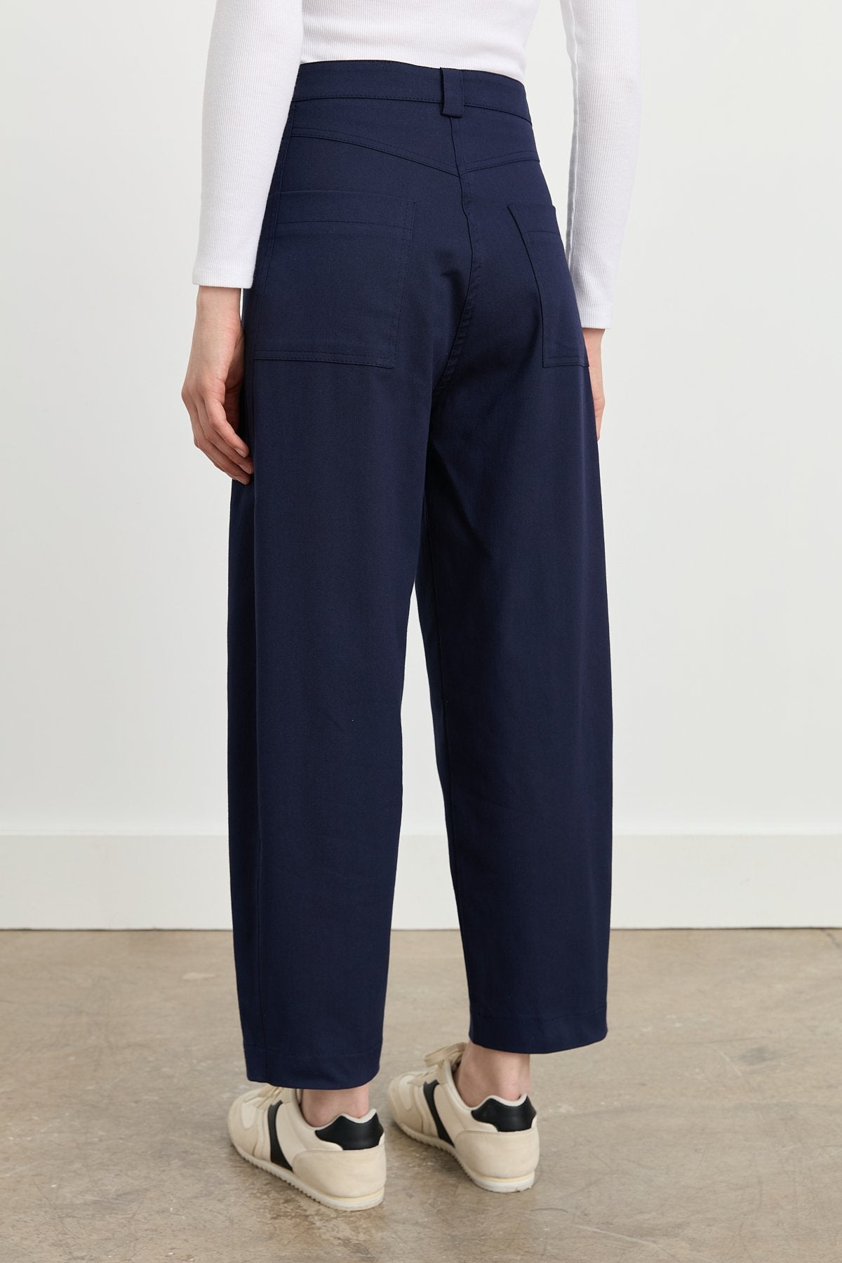 Havuç Kanvas Denim Pantolon - Lacivert