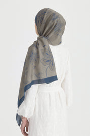 Hibis Cotton Lyocell Shawl - Indigo