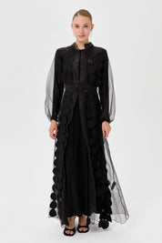 İkili Abaya Takım - Siyah