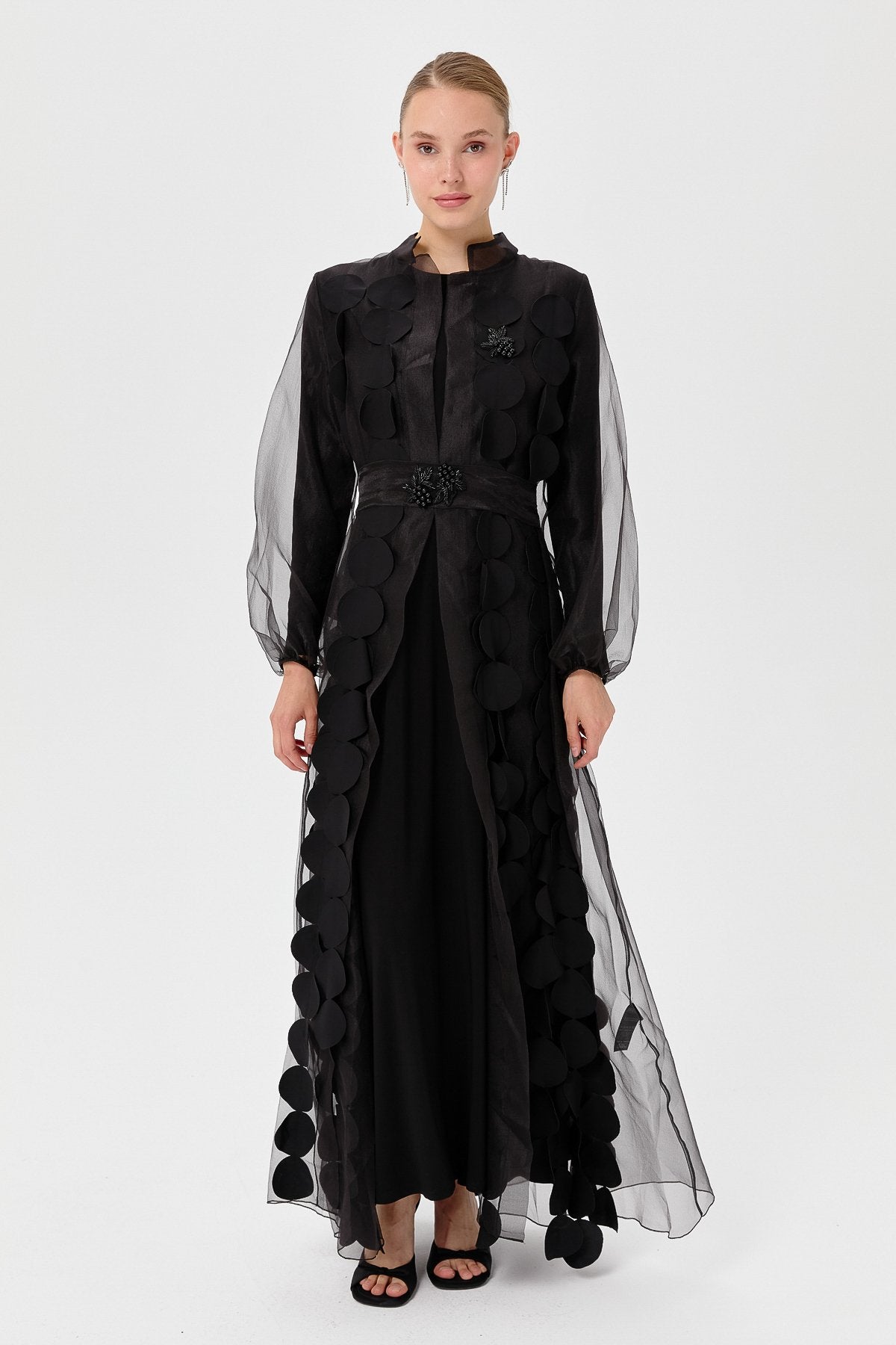 İkili Abaya Takım - Siyah