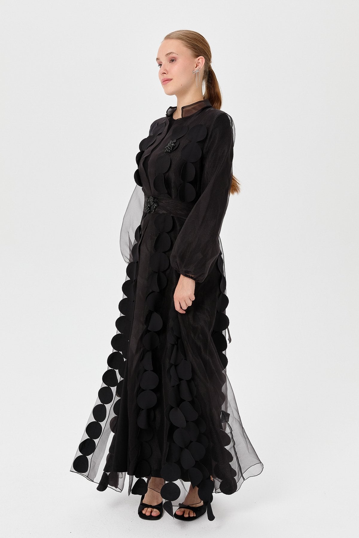 Two-Piece Abaya Set - Black