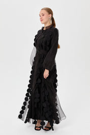 Two-Piece Abaya Set - Black