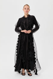 Two-Piece Abaya Set - Black
