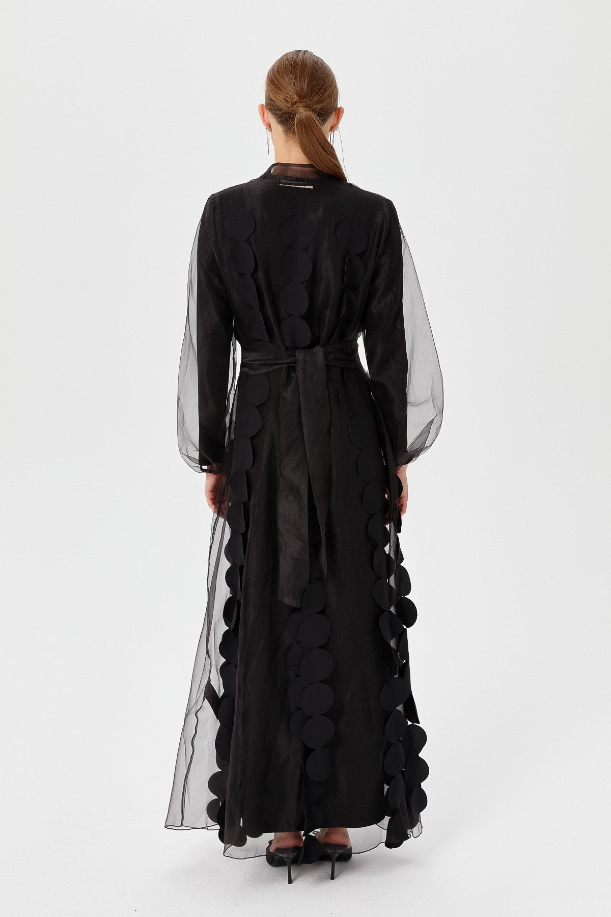 Two-Piece Abaya Set - Black