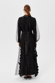 Two-Piece Abaya Set - Black