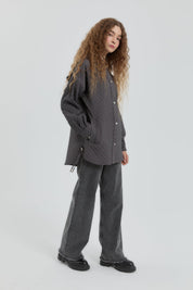 Thin Quilted Jacket - Anthracite