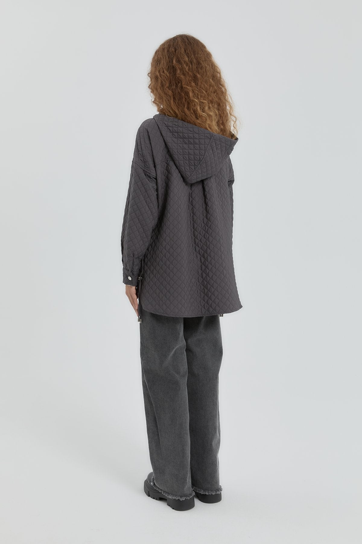 Thin Quilted Jacket - Anthracite