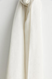Silk Cotton Scarf - Ecru