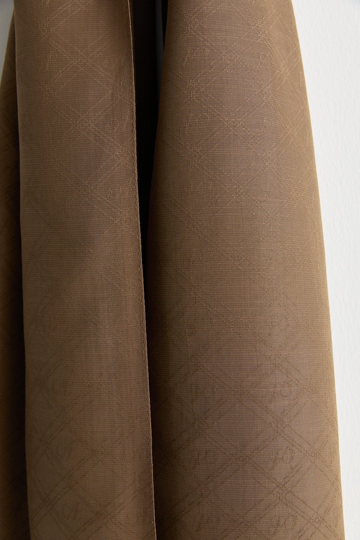 Silk Cotton Scarf - Coffee