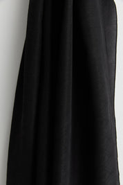 Silk Cotton Scarf - Black