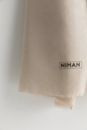 Silk Cotton Scarf - Mink