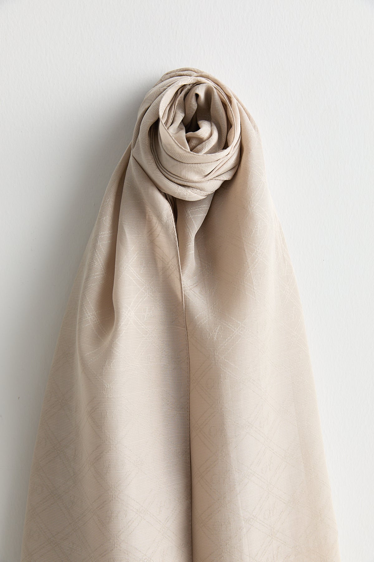 Silk Cotton Scarf - Mink