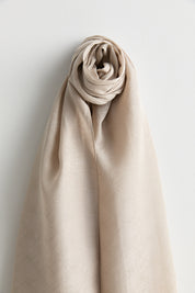 Silk Cotton Scarf - Mink