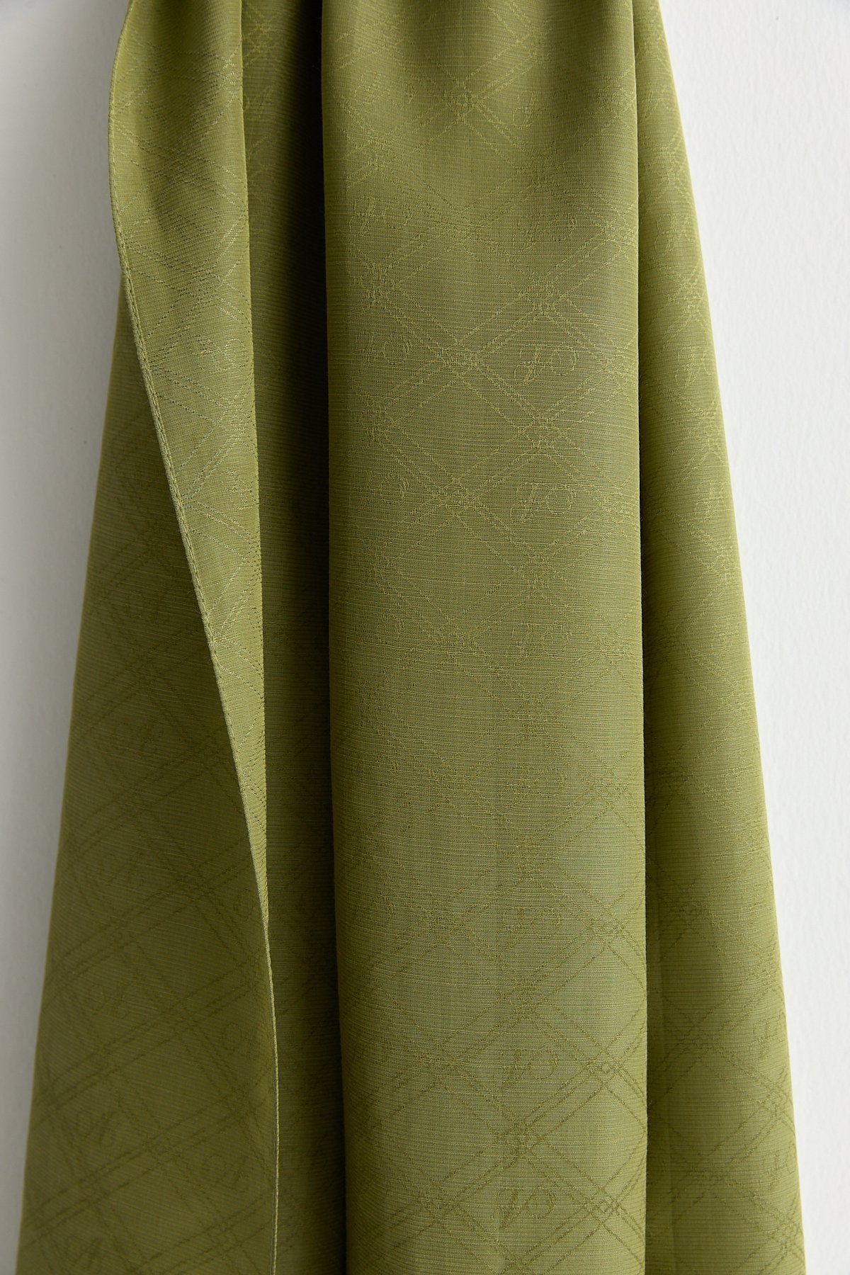 Silk Cotton Scarf - Olive Green